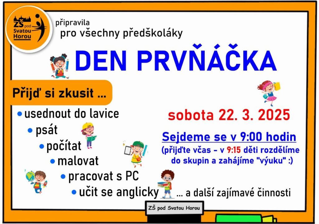 Pozvánka na Den prvňáčka